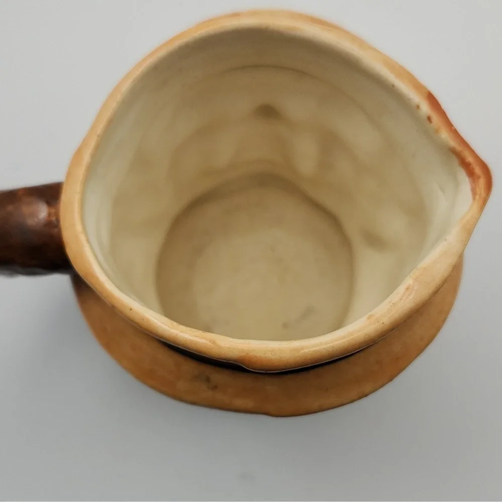 Vintage Japanese Toby Character Mug Mini Creamer Pitcher Interwar 1920s 1930s